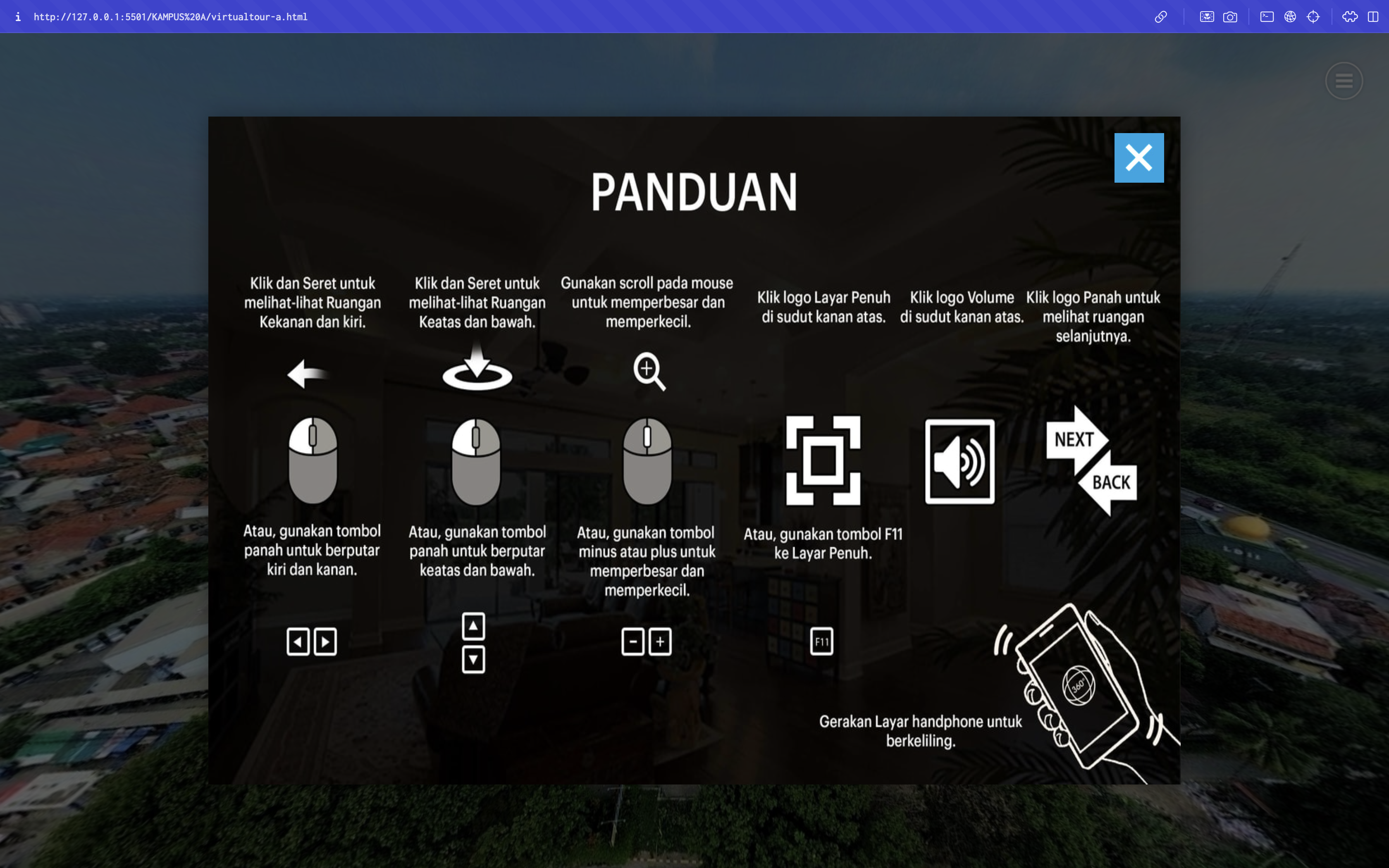 Menu Daftar Lokasi