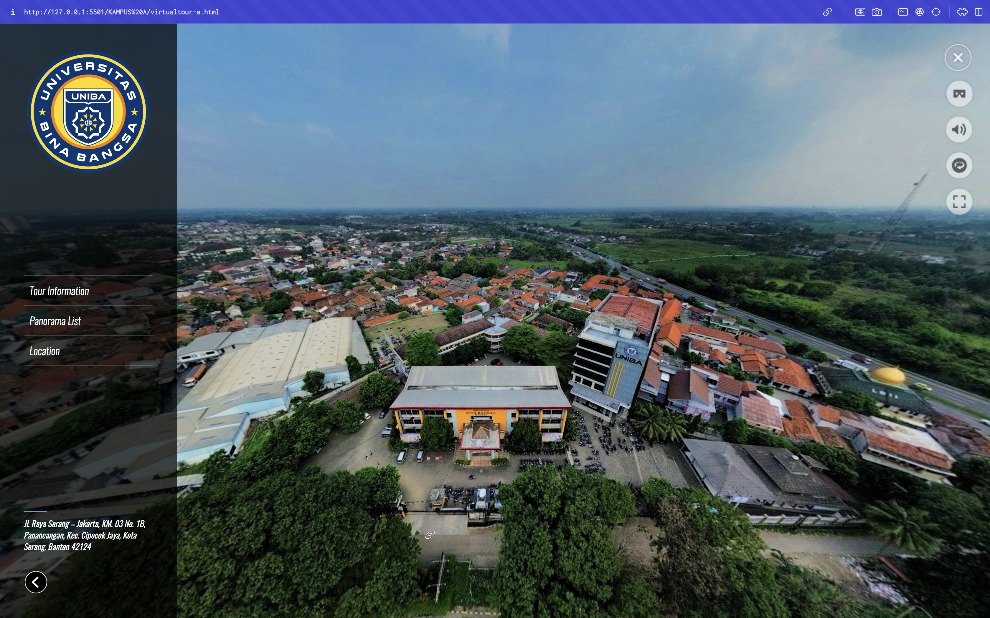 Menu Daftar Lokasi